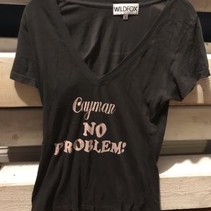 Wild fox v neck t shirt